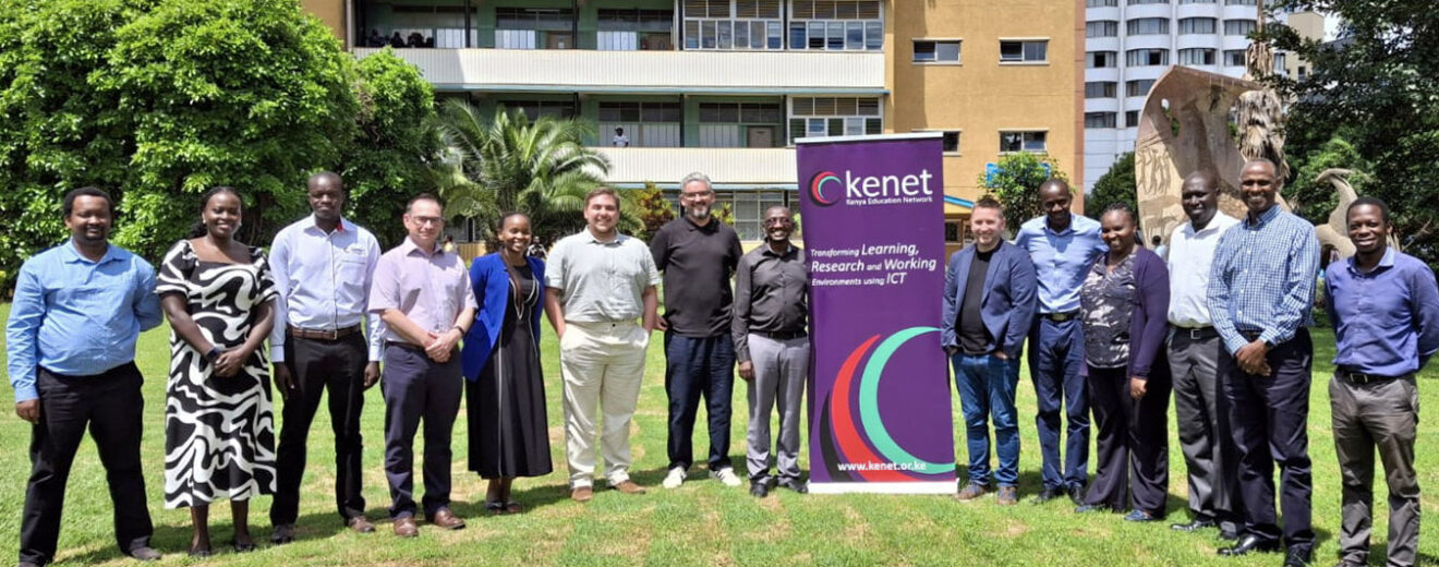 Teams from Jisc and KENET meeting as part of the GEANT Twinning Programme. Picture by Peter Kent, Jisc